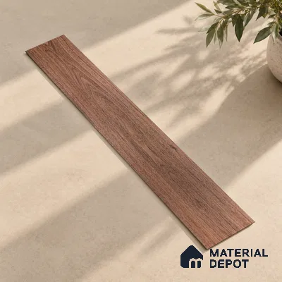 Rose Wood Crystal Finish Vinyl Flooring | VF 00119 | 3 ft x 6 Inch - 1.5 mm | UV Coated Suitable For Bedroom, Office & Indoor Sports Area