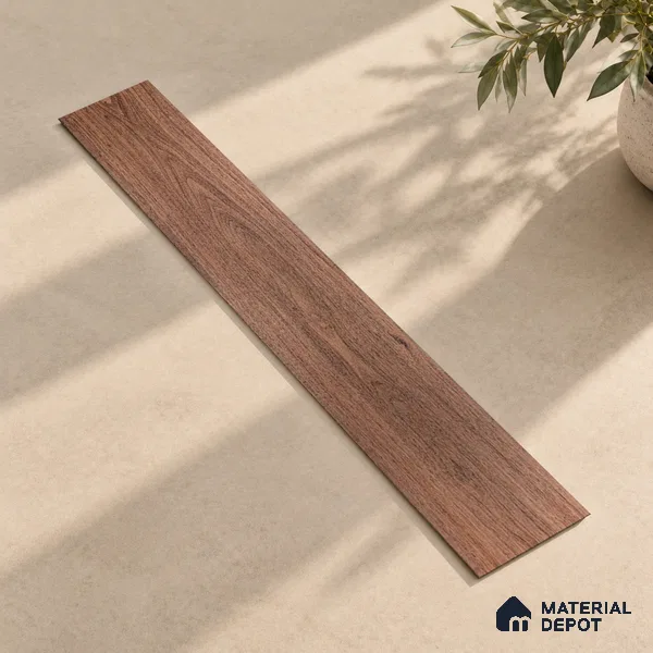Rose Wood Crystal Finish Vinyl Flooring | VF 00119 | 3 ft x 6 Inch - 1.5 mm | UV Coated Suitable For Bedroom, Office & Indoor Sports Area
