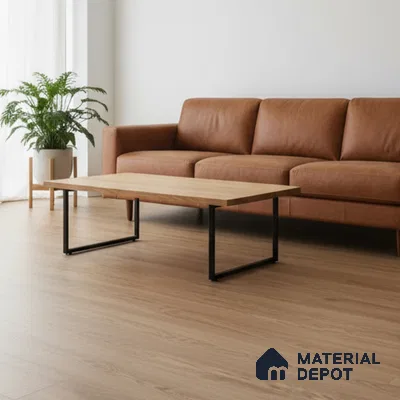 Noble Wood Crystal Finish Vinyl Flooring | VF 00122 | 3 ft x 6 Inch - 1.5 mm | UV Coated Suitable For Bedroom, Office & Indoor Sports Area