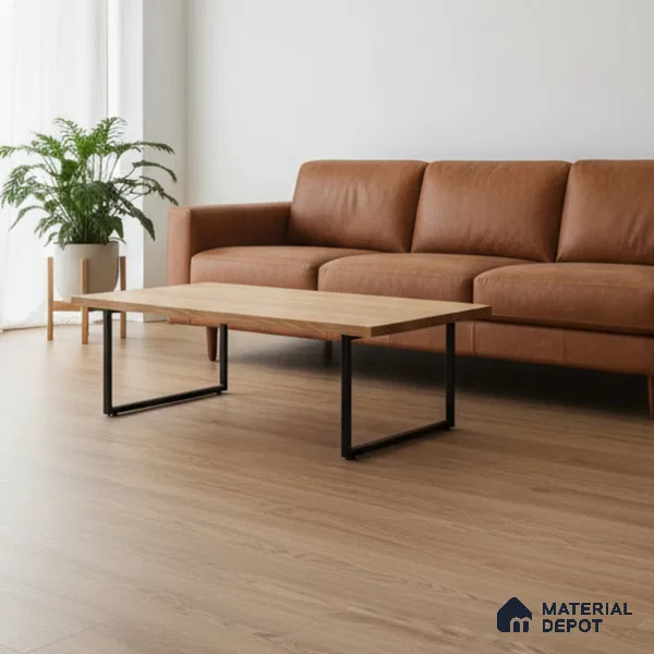 Noble Wood Crystal Finish Vinyl Flooring | VF 00122 | 3 ft x 6 Inch - 1.5 mm | UV Coated Suitable For Bedroom, Office & Indoor Sports Area