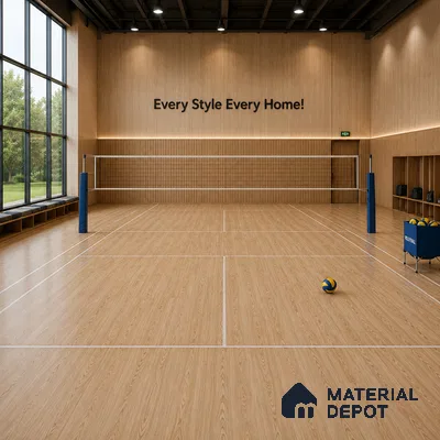 Noble Wood Crystal Finish Vinyl Flooring | VF 00122 | 3 ft x 6 Inch - 1.5 mm | UV Coated Suitable For Bedroom, Office & Indoor Sports Area