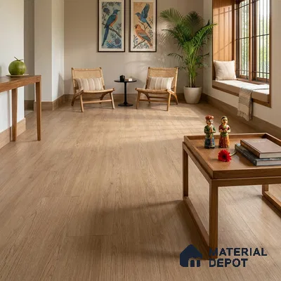 Noble Wood Crystal Finish Vinyl Flooring | VF 00122 | 3 ft x 6 Inch - 1.5 mm | UV Coated Suitable For Bedroom, Office & Indoor Sports Area