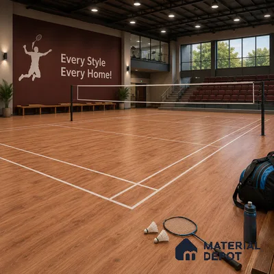 Cadia Crystal Finish Vinyl Flooring | VF 00123 | 3 ft x 6 Inch - 1.5 mm | UV Coated Suitable For Bedroom, Office & Indoor Sports Area
