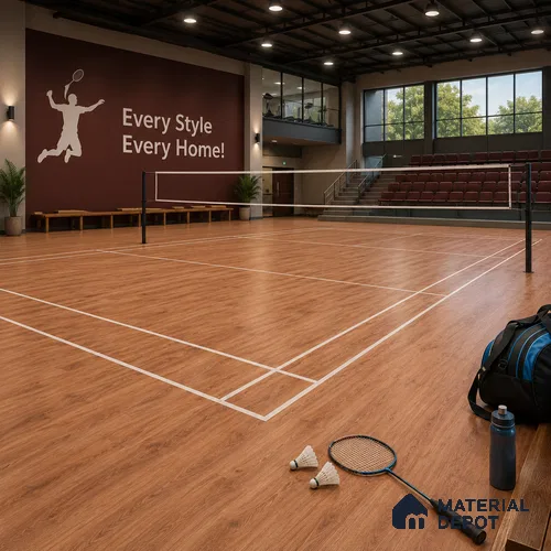 Cadia Crystal Finish Vinyl Flooring | VF 00123 | 3 ft x 6 Inch - 1.5 mm | UV Coated Suitable For Bedroom, Office & Indoor Sports Area
