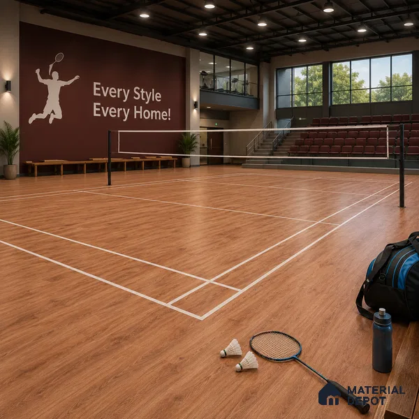 Cadia Crystal Finish Vinyl Flooring | VF 00123 | 3 ft x 6 Inch - 1.5 mm | UV Coated Suitable For Bedroom, Office & Indoor Sports Area