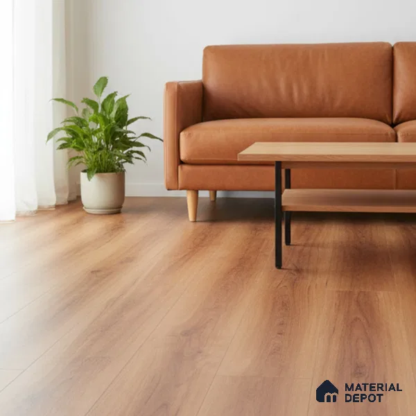 Maderna Wood Crystal Finish Vinyl Flooring | VF 00124 | 3 ft x 6 Inch - 1.5 mm | UV Coated Suitable For Bedroom, Office & Indoor Sports Area