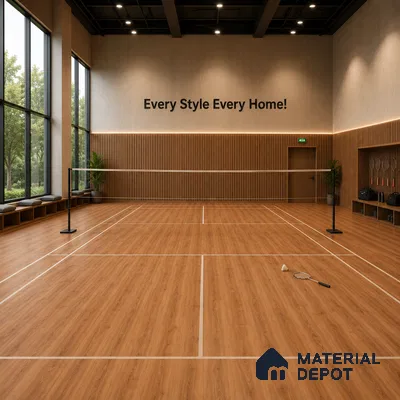Maderna Wood Crystal Finish Vinyl Flooring | VF 00124 | 3 ft x 6 Inch - 1.5 mm | UV Coated Suitable For Bedroom, Office & Indoor Sports Area