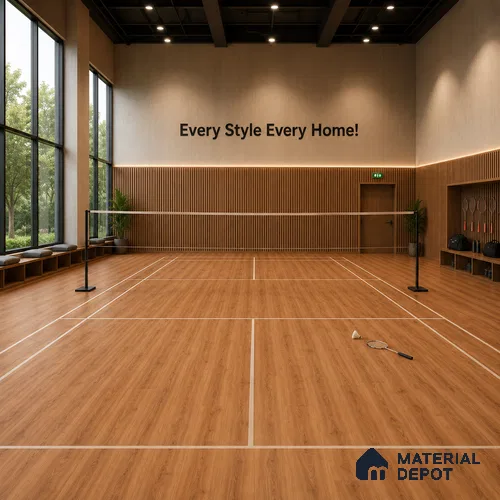 Maderna Wood Crystal Finish Vinyl Flooring | VF 00124 | 3 ft x 6 Inch - 1.5 mm | UV Coated Suitable For Bedroom, Office & Indoor Sports Area