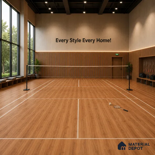 Maderna Wood Crystal Finish Vinyl Flooring | VF 00124 | 3 ft x 6 Inch - 1.5 mm | UV Coated Suitable For Bedroom, Office & Indoor Sports Area
