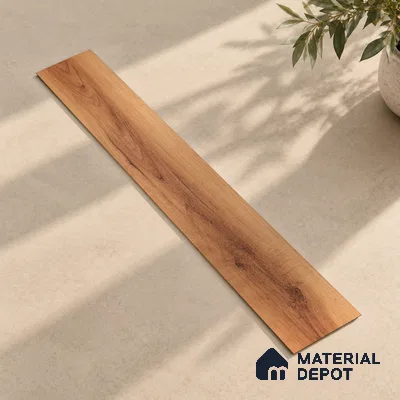 Maderna Wood Crystal Finish Vinyl Flooring | VF 00124 | 3 ft x 6 Inch - 1.5 mm | UV Coated Suitable For Bedroom, Office & Indoor Sports Area