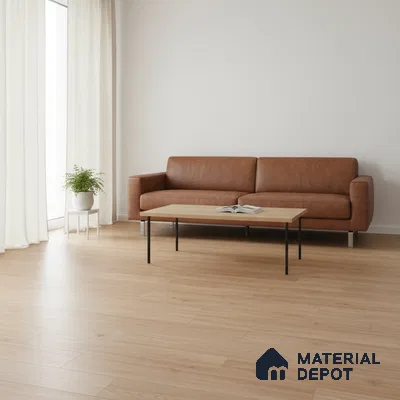 Virgin Pine Crystal Finish Vinyl Flooring | VF 00127 | 3 ft x 6 Inch - 2 mm | UV Coated Suitable For Bedroom, Office & Indoor Sports Area