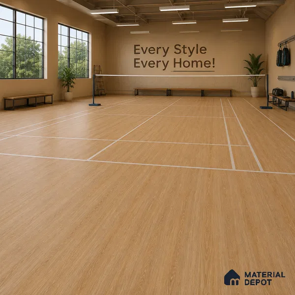 Virgin Pine Crystal Finish Vinyl Flooring | VF 00127 | 3 ft x 6 Inch - 2 mm | UV Coated Suitable For Bedroom, Office & Indoor Sports Area