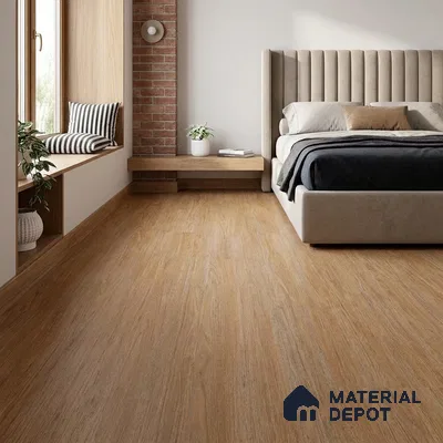 Virgin Pine Crystal Finish Vinyl Flooring | VF 00127 | 3 ft x 6 Inch - 2 mm | UV Coated Suitable For Bedroom, Office & Indoor Sports Area