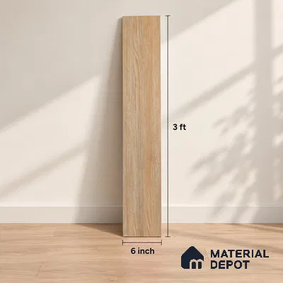 Virgin Pine Crystal Finish Vinyl Flooring | VF 00127 | 3 ft x 6 Inch - 2 mm | UV Coated Suitable For Bedroom, Office & Indoor Sports Area