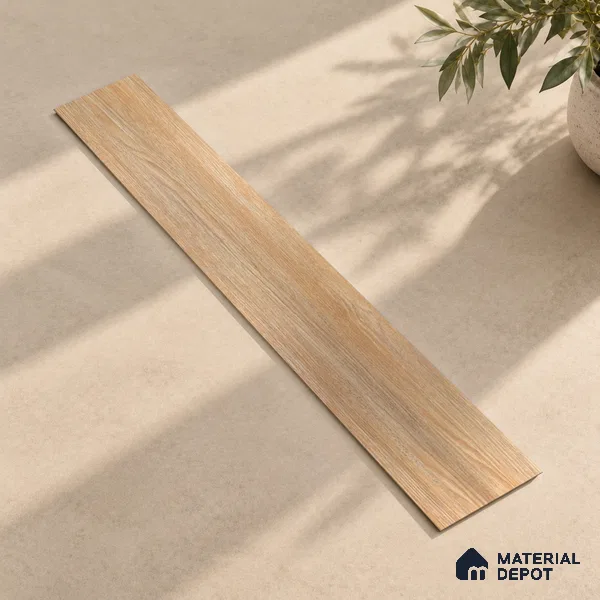 Virgin Pine Crystal Finish Vinyl Flooring | VF 00127 | 3 ft x 6 Inch - 2 mm | UV Coated Suitable For Bedroom, Office & Indoor Sports Area
