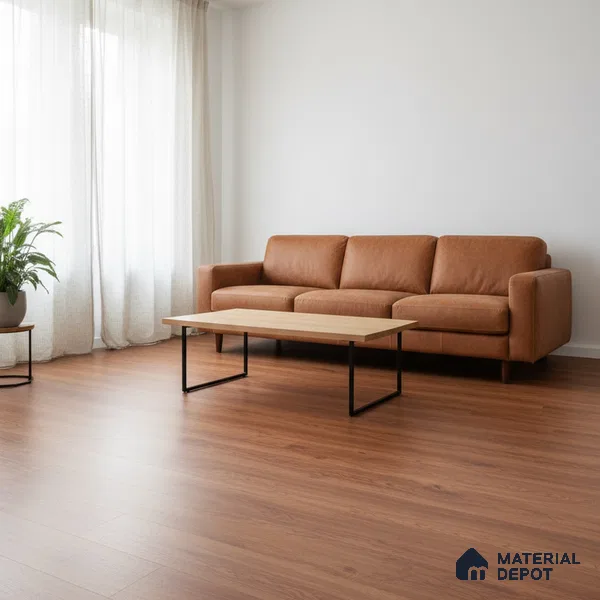Oak Wood Crystal Finish Vinyl Flooring | VF 00132 | 3 ft x 6 Inch - 2 mm | UV Coated Suitable For Bedroom, Office & Indoor Sports Area