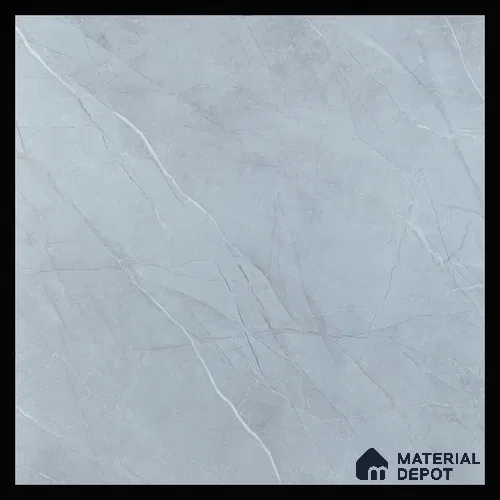 Armani Grey Crystal Finish Vinyl Flooring | VF 00133 | 2 ft x 2 ft - 2 mm | UV Coated Suitable For Bedroom, Office & Indoor Sports Area