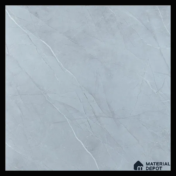 Armani Grey Crystal Finish Vinyl Flooring | VF 00133 | 2 ft x 2 ft - 2 mm | UV Coated Suitable For Bedroom, Office & Indoor Sports Area