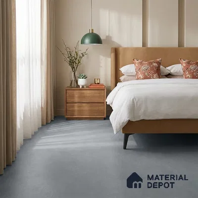 Petra Grey Crystal Finish Vinyl Flooring | VF 00135 | 2 ft x 2 ft - 2 mm | UV Coated Suitable For Bedroom, Office & Indoor Sports Area