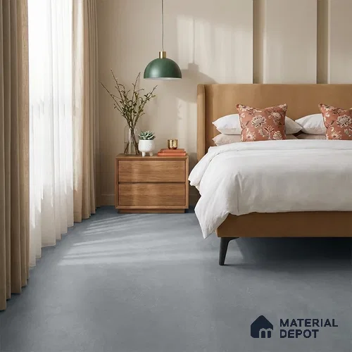 Petra Grey Crystal Finish Vinyl Flooring | VF 00135 | 2 ft x 2 ft - 2 mm | UV Coated Suitable For Bedroom, Office & Indoor Sports Area