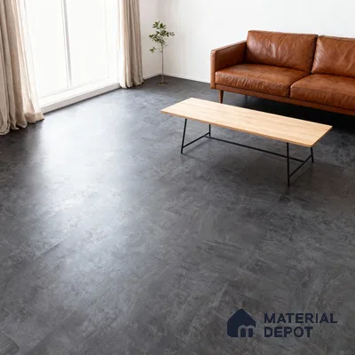Oasla Nero Crystal Finish Vinyl Flooring | VF 00136 | 2 ft x 2 ft - 2 mm | UV Coated Suitable For Bedroom, Office & Indoor Sports Area