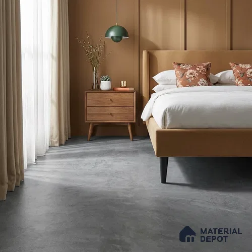 Oasla Nero Crystal Finish Vinyl Flooring | VF 00136 | 2 ft x 2 ft - 2 mm | UV Coated Suitable For Bedroom, Office & Indoor Sports Area