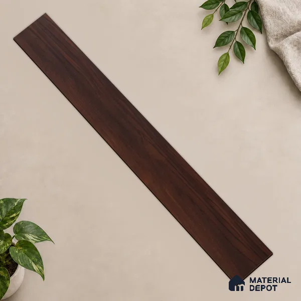 HDF Laminate Wood Floor 4 ft x 7.7 inch - 8 mm | LF 00254 | 10-Year Residential Warranty | AC4 Grade | Wax Coated & Unilin Patented Locking | Suitable For Living Room, Bedroom & Office