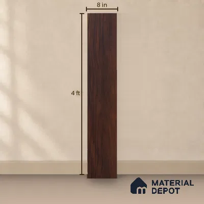 HDF Laminate Wood Floor 4 ft x 7.7 inch - 8 mm | LF 00254 | 10-Year Residential Warranty | AC4 Grade | Wax Coated & Unilin Patented Locking | Suitable For Living Room, Bedroom & Office