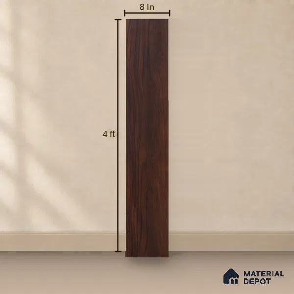 HDF Laminate Wood Floor 4 ft x 7.7 inch - 8 mm | LF 00254 | 10-Year Residential Warranty | AC4 Grade | Wax Coated & Unilin Patented Locking | Suitable For Living Room, Bedroom & Office