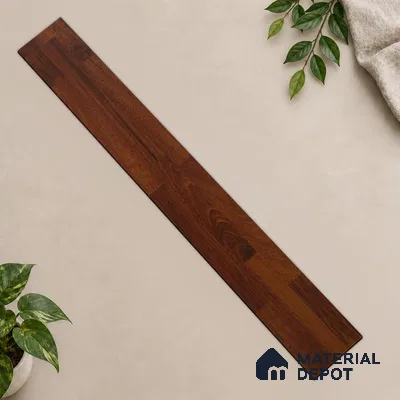 HDF Laminate Wood Floor 4 ft x 8 inch - 8 mm | LF 00255 | Arc Click DIY Installation & Paper Joint Groove | 10-Year Residential Warranty | AC4 Grade | Suitable For Living Room, Bedroom & Office