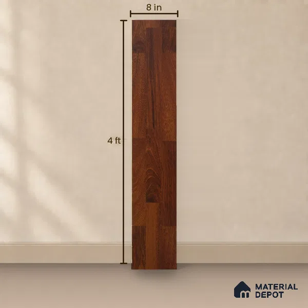 HDF Laminate Wood Floor 4 ft x 8 inch - 8 mm | LF 00255 | Arc Click DIY Installation & Paper Joint Groove | 10-Year Residential Warranty | AC4 Grade | Suitable For Living Room, Bedroom & Office
