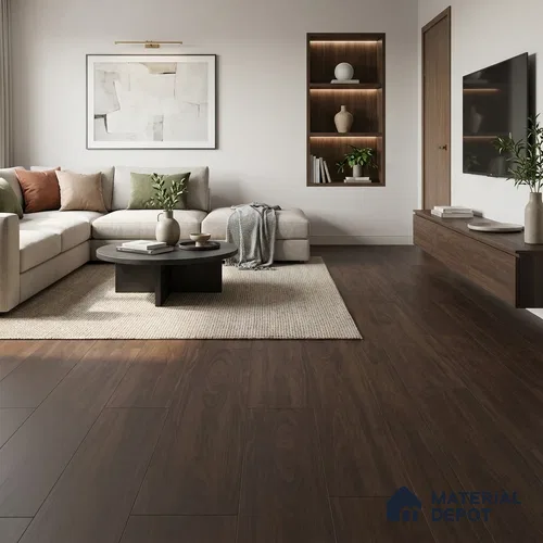 HDF Laminate Wood Floor 4 ft x 7.7 inch - 8 mm | LF 00250 | 10-Year Residential Warranty | AC4 Grade | Wax Coated & Unilin Patented Locking | Suitable For Living Room, Bedroom & Office