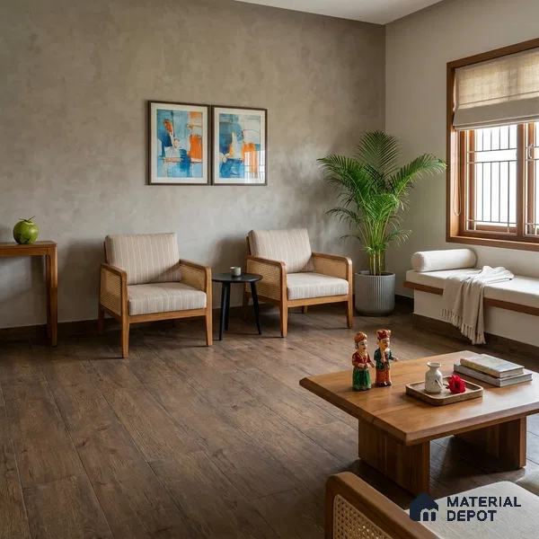 Greenwich Oak Laminate Wood Floor 4.13 ft x 7.55 inch - 8 mm | LF 00352 G | Unilin Patented Locking | AC4 Grade 25-Year Residential Warranty | Suitable For Living Room, Bedroom & Office