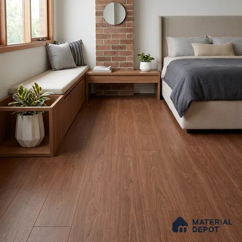 HDF Base Laminate Wood Floor 4 ft x 8 inch - 8 mm | LF 00364 C | 10-Year Residential Warranty | AC4 Grade Wax Coated | Suitable For Living Room, Bedroom & Office