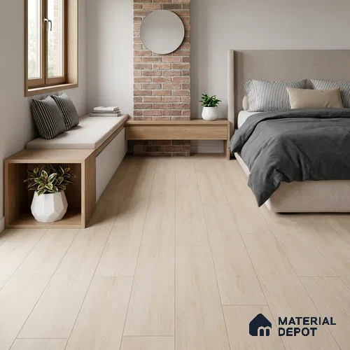 HDF Base Laminate Wood Floor 4 ft x 8 inch - 8 mm | LF 00364 E | 10-Year Residential Warranty | AC4 Grade Wax Coated | Suitable For Living Room, Bedroom & Office