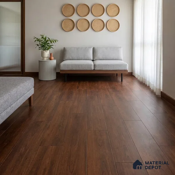 HDF Base Laminate Wood Floor 4 ft x 8 inch - 8 mm | LF 00364 G | 10-Year Residential Warranty | AC4 Grade Wax Coated | Suitable For Living Room, Bedroom & Office