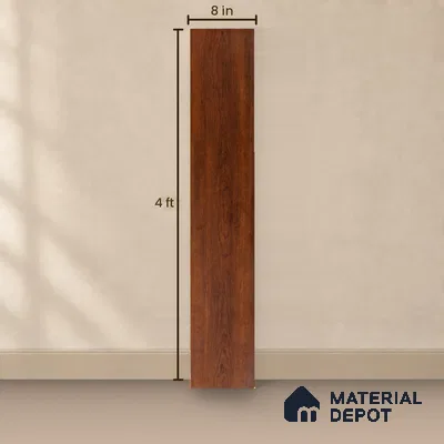 HDF Base Laminate Wood Floor 4 ft x 8 inch - 8 mm | LF 00364 G | 10-Year Residential Warranty | AC4 Grade Wax Coated | Suitable For Living Room, Bedroom & Office