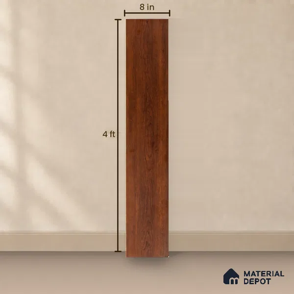 HDF Base Laminate Wood Floor 4 ft x 8 inch - 8 mm | LF 00364 G | 10-Year Residential Warranty | AC4 Grade Wax Coated | Suitable For Living Room, Bedroom & Office