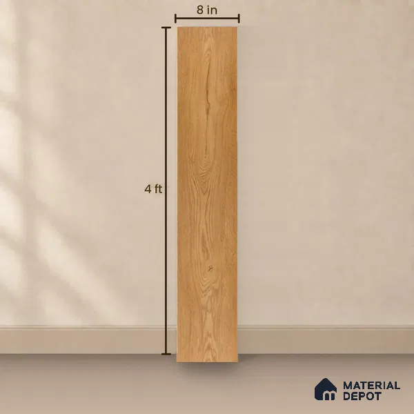 HDF Base Laminate Wood Floor 4 ft x 8 inch - 8 mm | LF 00364 H | 10-Year Residential Warranty | AC4 Grade Wax Coated | Suitable For Living Room, Bedroom & Office