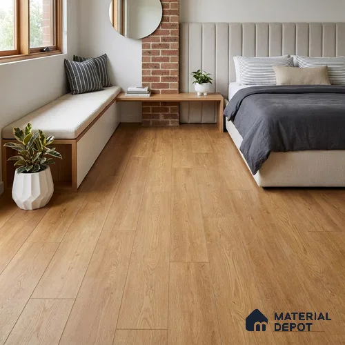 HDF Base Laminate Wood Floor 4 ft x 8 inch - 8 mm | LF 00364 H | 10-Year Residential Warranty | AC4 Grade Wax Coated | Suitable For Living Room, Bedroom & Office