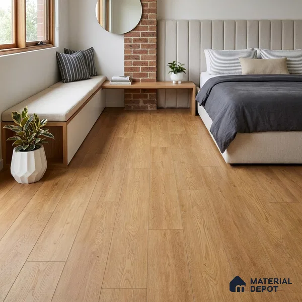 HDF Base Laminate Wood Floor 4 ft x 8 inch - 8 mm | LF 00364 H | 10-Year Residential Warranty | AC4 Grade Wax Coated | Suitable For Living Room, Bedroom & Office