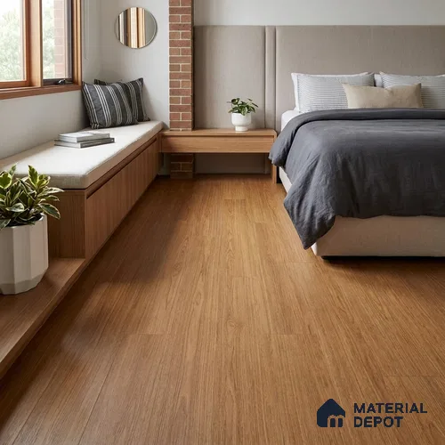 HDF Base Laminate Wood Floor 4 ft x 8 inch - 8 mm | LF 00364 I | 10-Year Residential Warranty | AC4 Grade Wax Coated | Suitable For Living Room, Bedroom & Office
