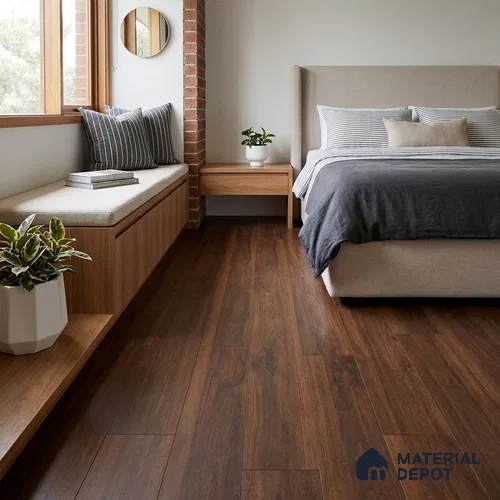 HDF Base Laminate Wood Floor 4 ft x 8 inch - 8 mm | LF 00364 J | 10-Year Residential Warranty | AC4 Grade Wax Coated | Suitable For Living Room, Bedroom & Office