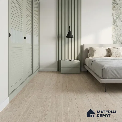 Frozen Oak Laminate Wood Floor 4.13 ft x 7.55 inch - 8 mm | LF 00353 C | Unilin Patented Locking | AC4 Grade 25-Year Residential Warranty | Suitable For Living Room, Bedroom & Office