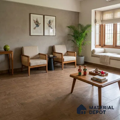 Barn Oak Laminate Wood Floor 4.13 ft x 7.55 inch - 8 mm | LF 00353 E | Unilin Patented Locking | AC4 Grade 25-Year Residential Warranty | Suitable For Living Room, Bedroom & Office