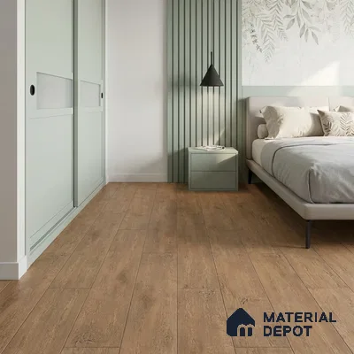 Barn Oak Laminate Wood Floor 4.13 ft x 7.55 inch - 8 mm | LF 00353 E | Unilin Patented Locking | AC4 Grade 25-Year Residential Warranty | Suitable For Living Room, Bedroom & Office