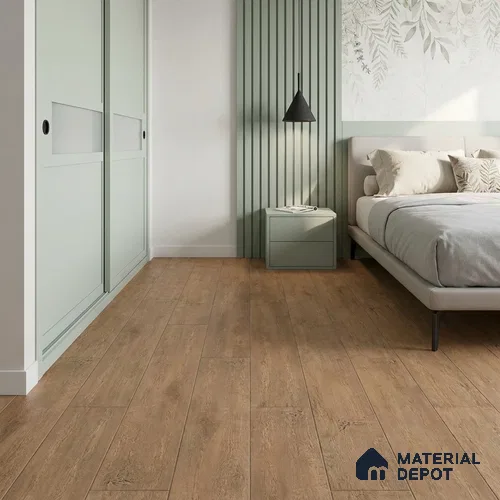 Barn Oak Laminate Wood Floor 4.13 ft x 7.55 inch - 8 mm | LF 00353 E | Unilin Patented Locking | AC4 Grade 25-Year Residential Warranty | Suitable For Living Room, Bedroom & Office