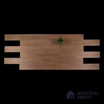 Tuscan Walnut Suede Finish Hybrid Vinyl Flooring | VF 00164 C | 4 ft x 7.2 Inch - 3 mm | Suitable For Bedroom, Office & Indoor Sports Area