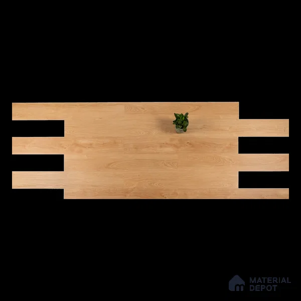 Golden Wood Suede Finish Hybrid Vinyl Flooring | VF 00164 D | 4 ft x 7.2 Inch - 3 mm | Suitable For Bedroom, Office & Indoor Sports Area