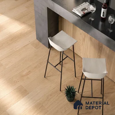 Golden Wood Suede Finish Hybrid Vinyl Flooring | VF 00164 D | 4 ft x 7.2 Inch - 3 mm | Suitable For Bedroom, Office & Indoor Sports Area